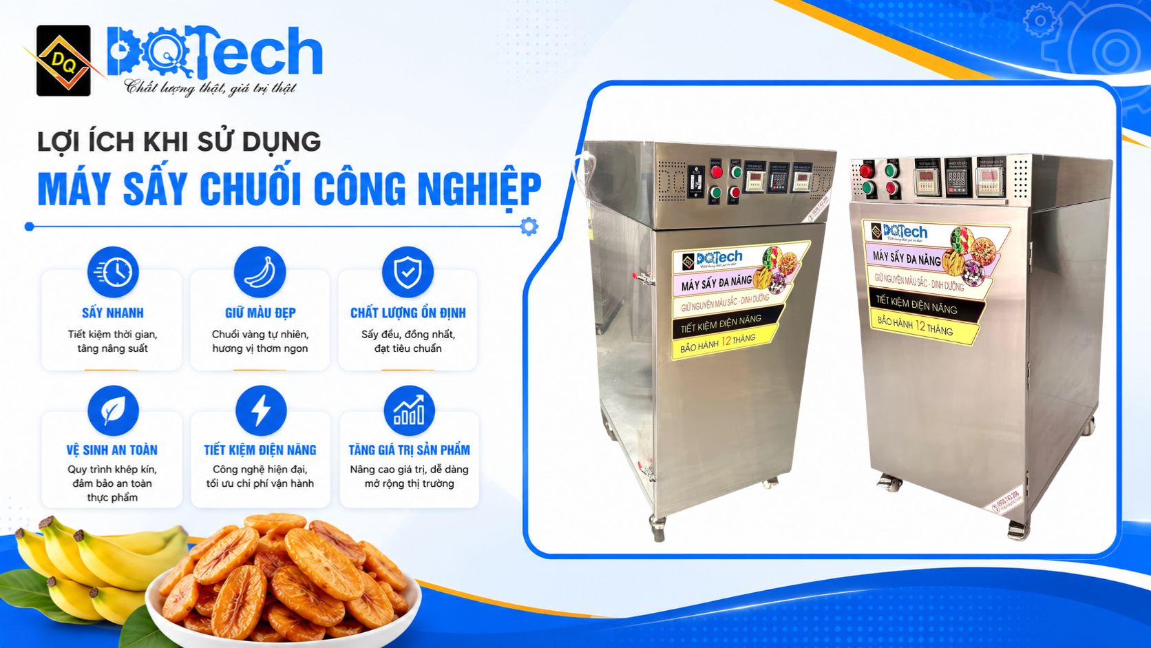 Lợi ích khi sử dụng máy sấy chuối công nghiệp Lợi ích khi sử dụng máy sấy chuối công nghiệp