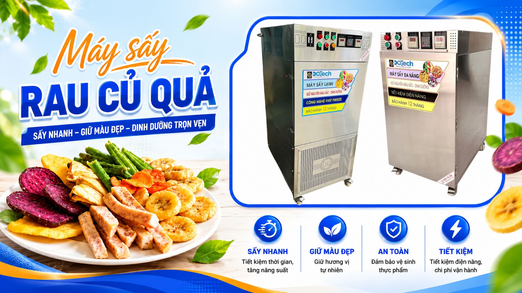 Máy sấy rau củ quả công nghiệp Máy sấy rau củ quả công nghiệp