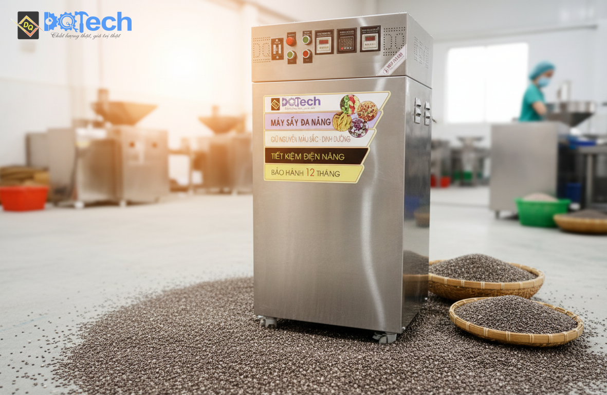 Máy sấy hạt chia DQTech Máy sấy hạt chia DQTech