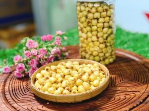 Sấy hạt sen bằng máy sấy thực phẩm DQTech