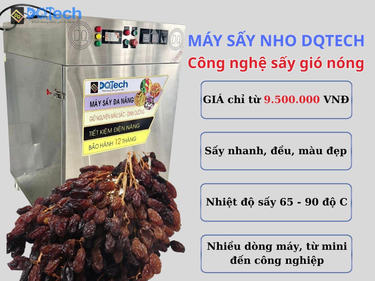 Máy sấy nho DQTech công nghệ sấy gió nóng Máy sấy nho DQTech công nghệ sấy gió nóng