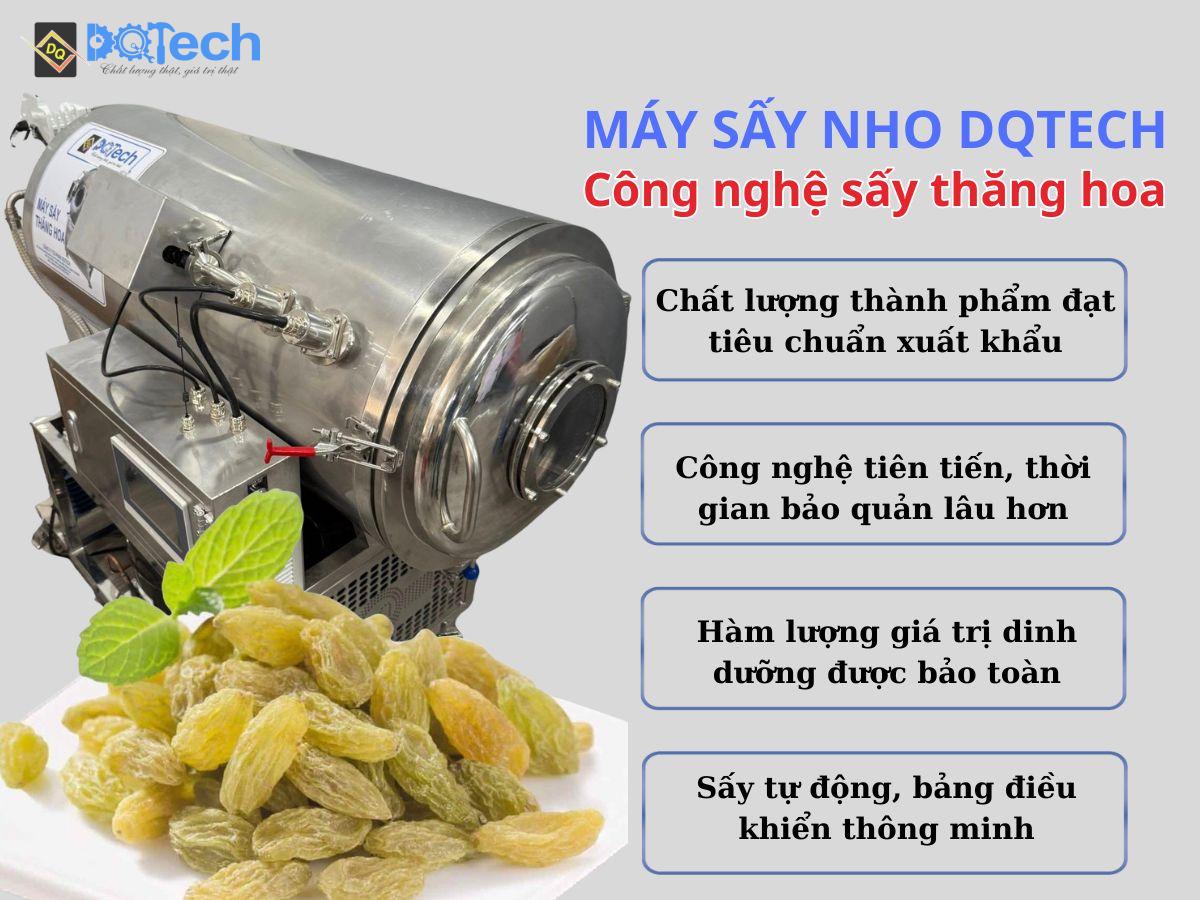 Máy sấy thăng hoa nho DQTech Máy sấy thăng hoa nho DQTech