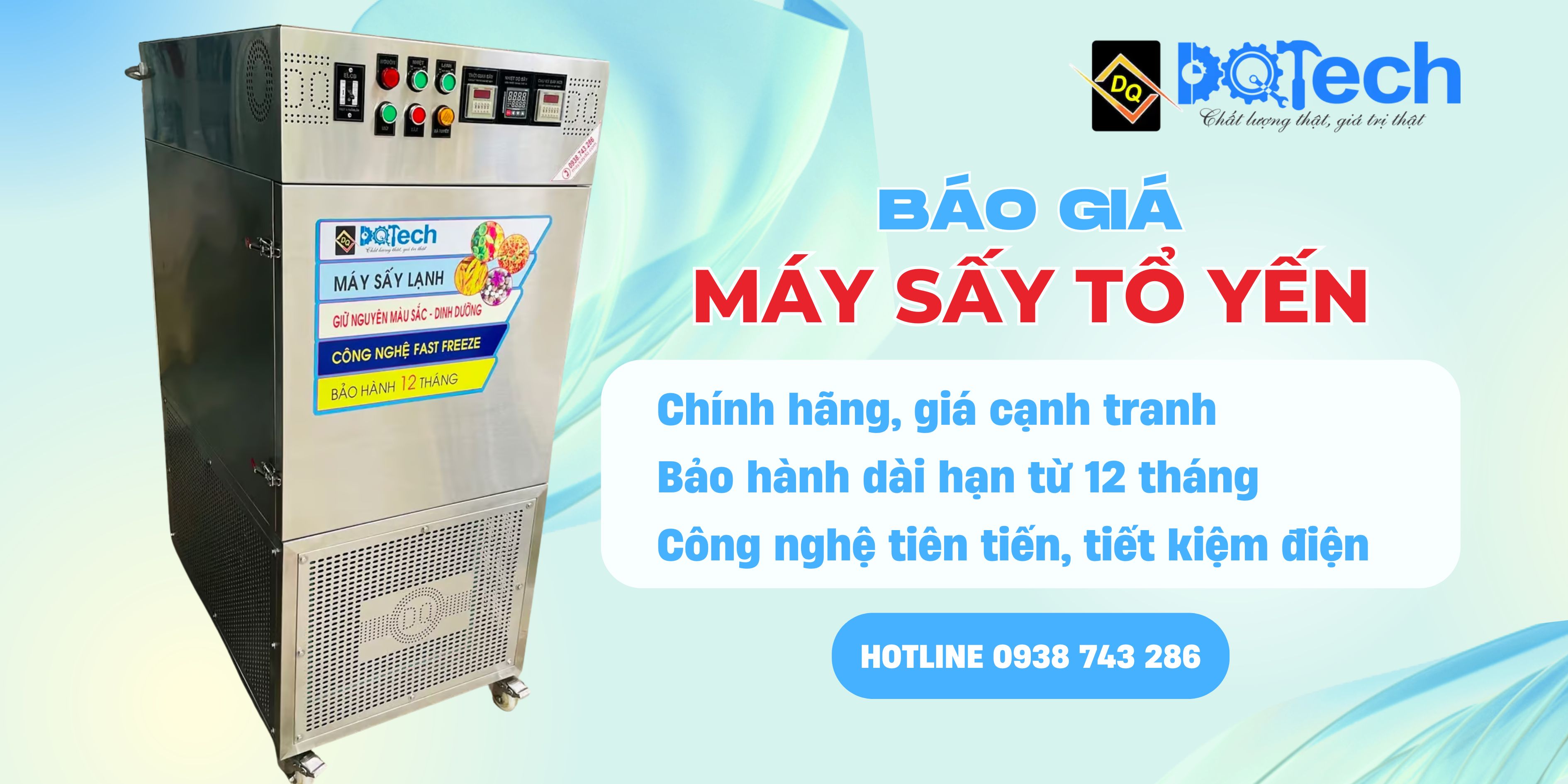 Báo giá máy sấy tổ yến DQTech Báo giá máy sấy tổ yến DQTech