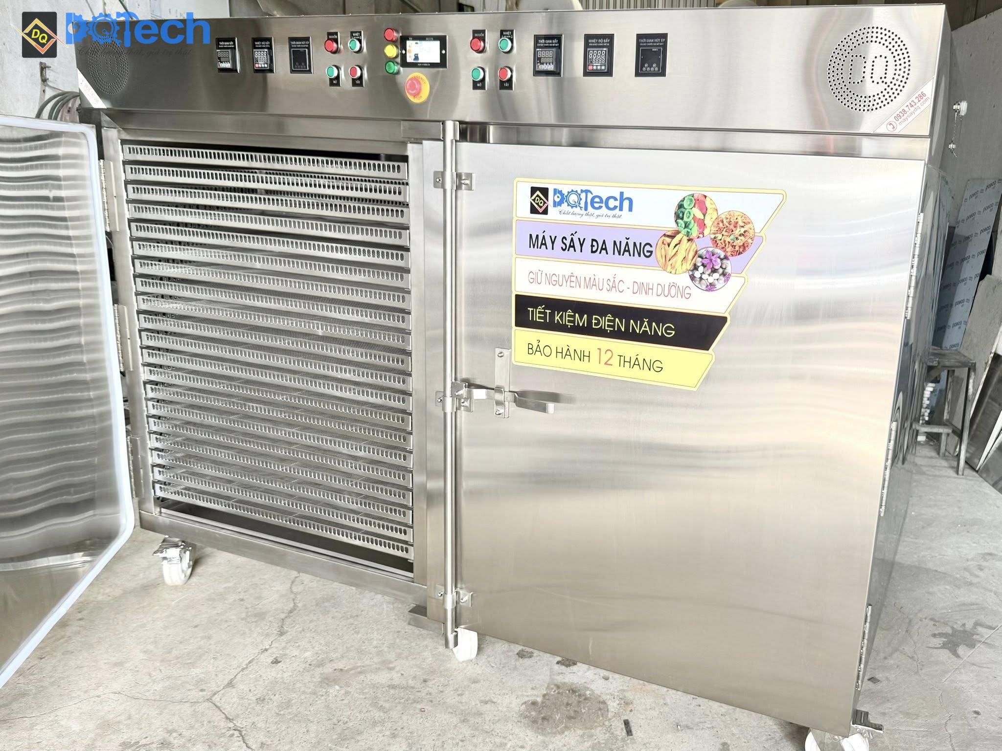 Máy sấy DQ chính hãng với hệ thống khay sấy inox cao cấp Máy sấy DQ chính hãng với hệ thống khay sấy inox cao cấp