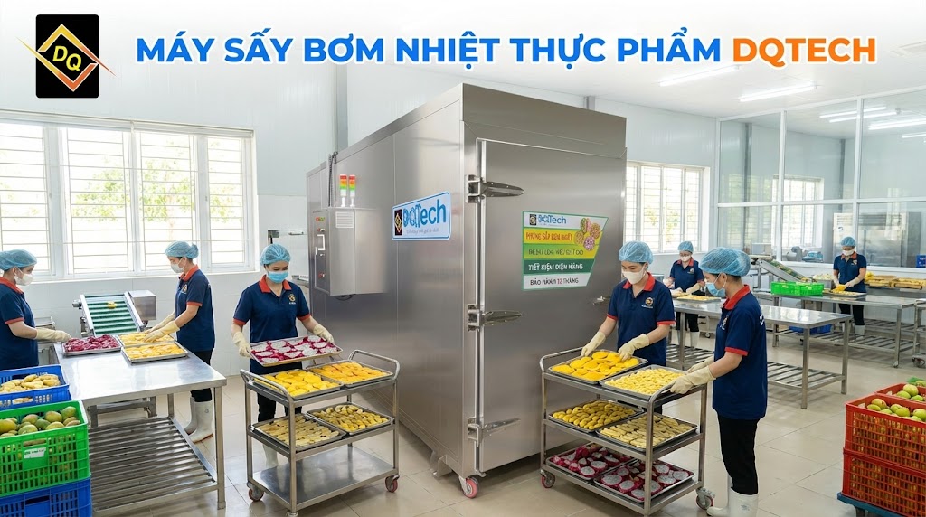 Máy sấy bơm nhiệt thực phẩm DQTech chính hãng Máy sấy bơm nhiệt thực phẩm DQTech chính hãng