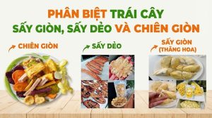 Phân biệt các loại trái cây sấy, sấy giòn, sấy dẻo và chiên giòn
