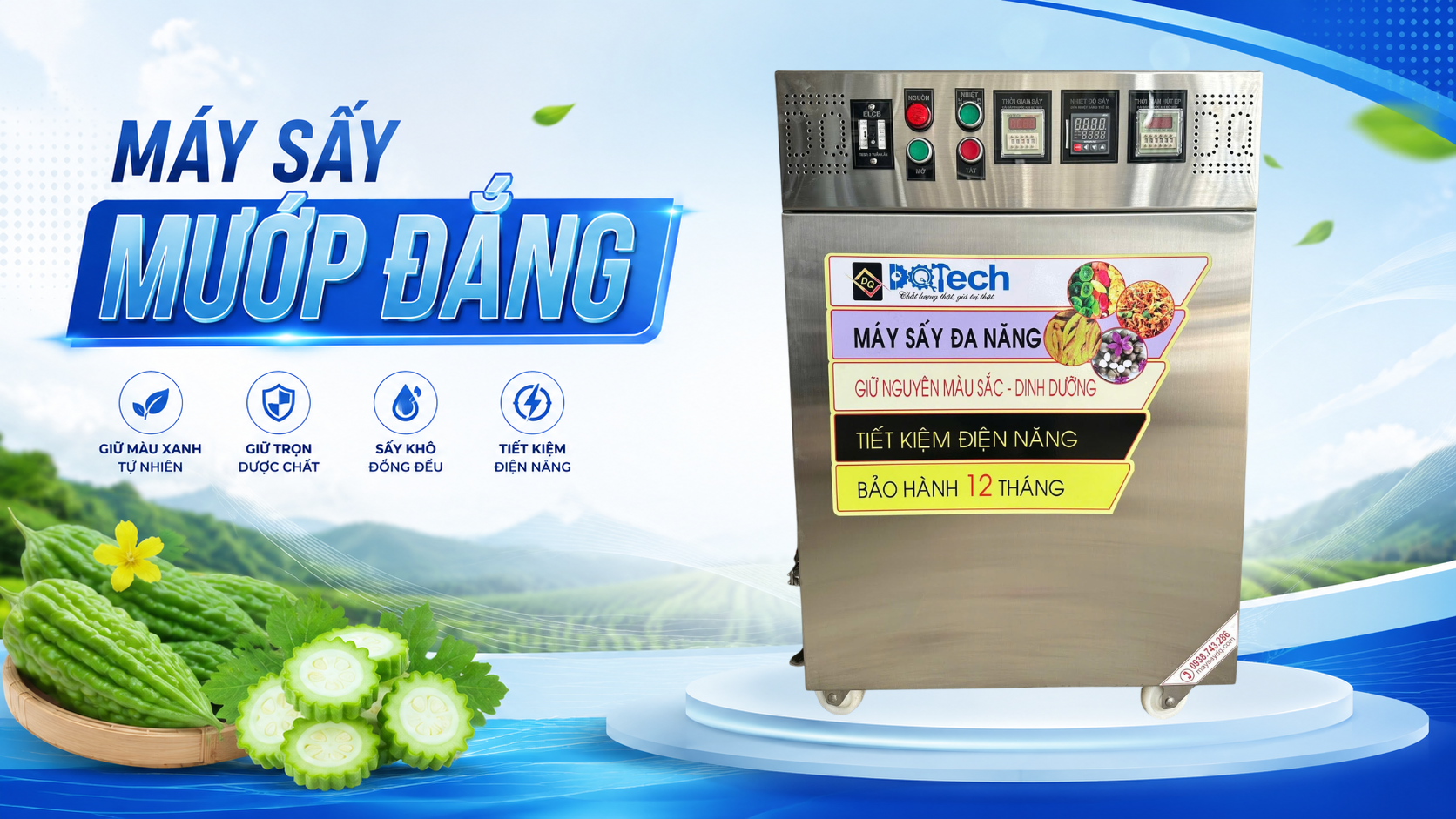 Máy sấy mướp đắng Máy sấy mướp đắng