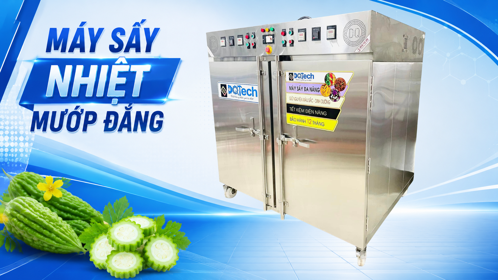 Máy sấy nhiệt mướp đắng Máy sấy nhiệt mướp đắng