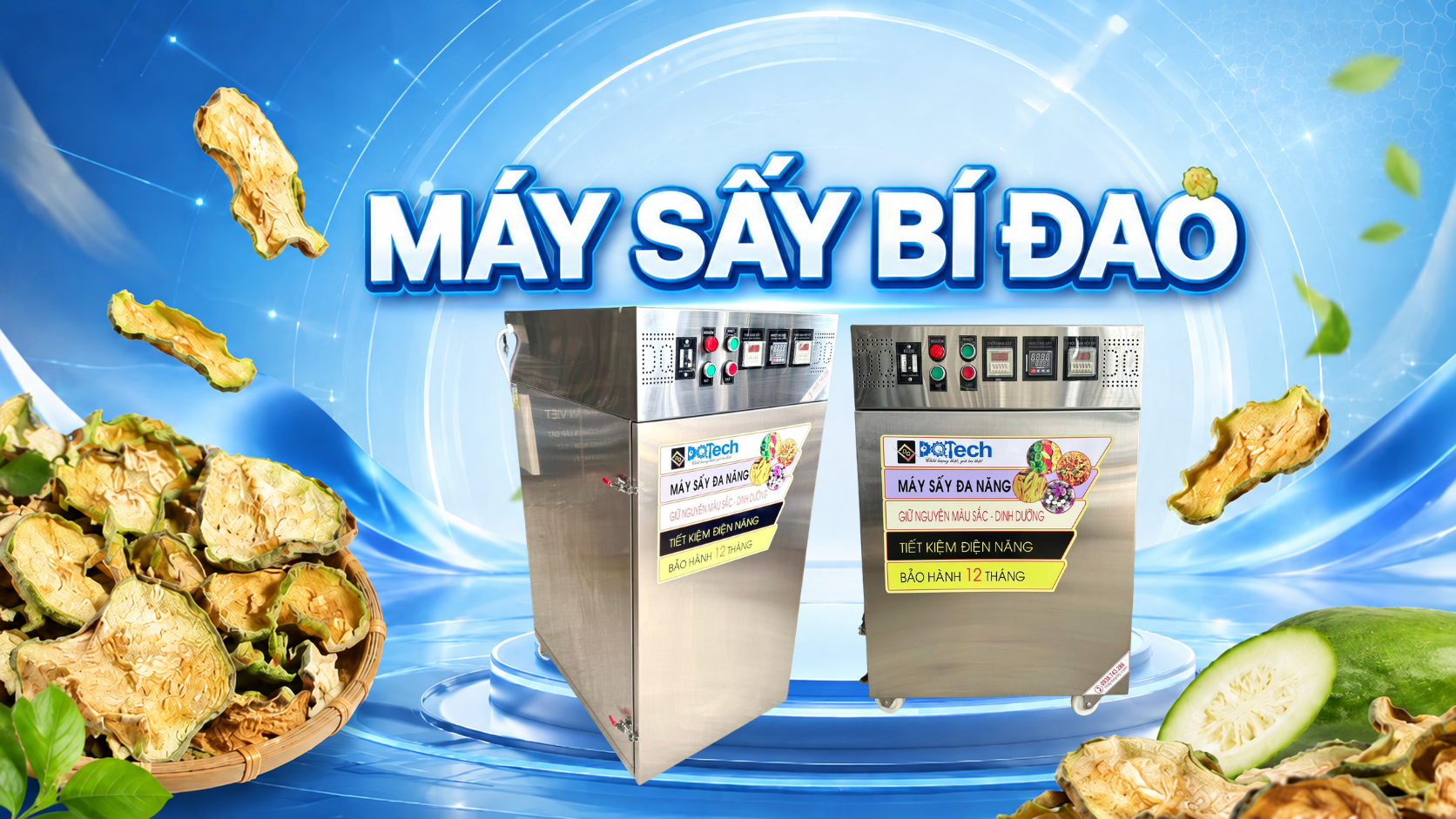 Máy sấy bí đao khô DQTech Máy sấy bí đao khô DQTech