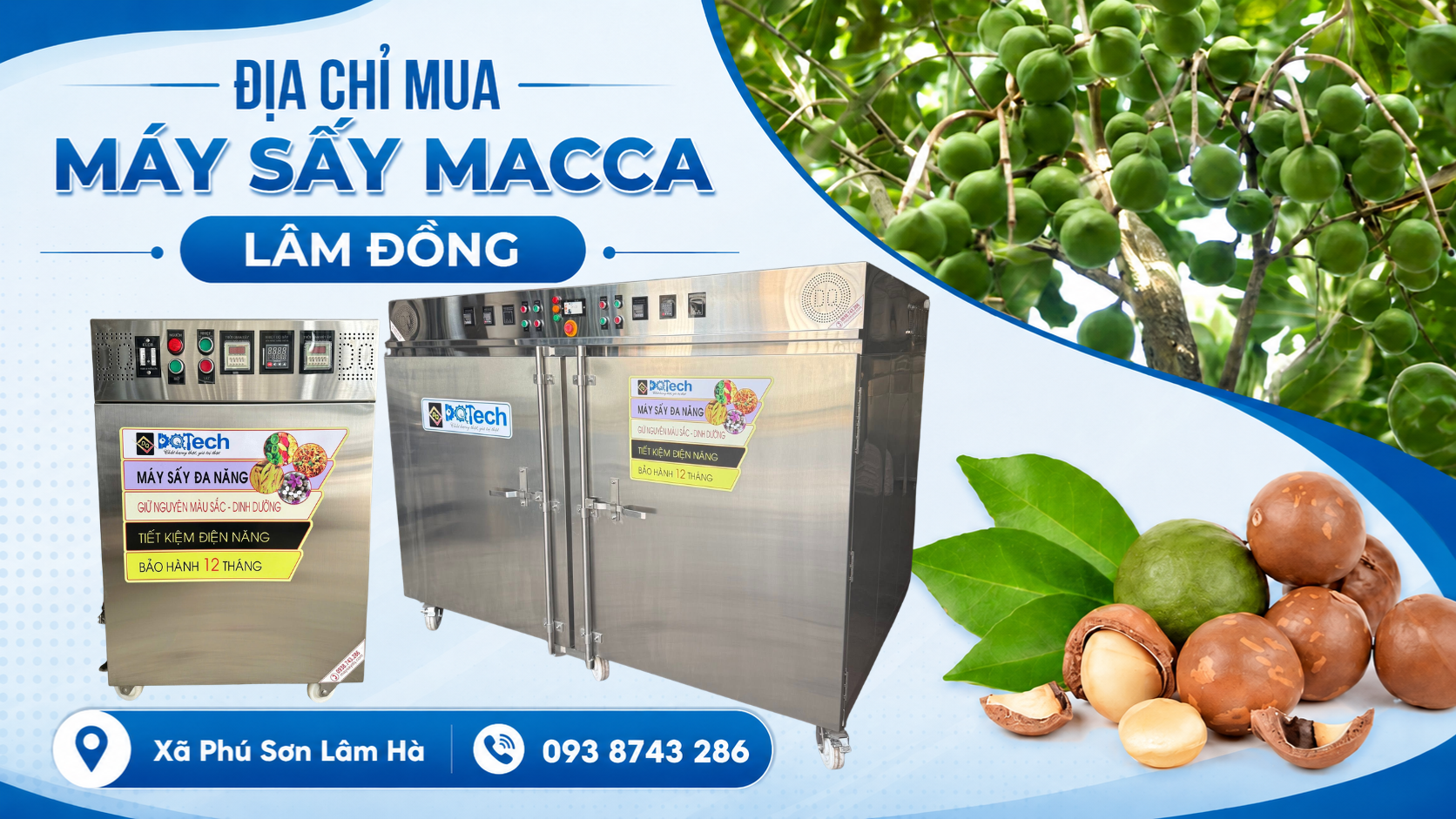 Địa chỉ mua máy sấy macca tại Lâm Đồng Địa chỉ mua máy sấy macca tại Lâm Đồng